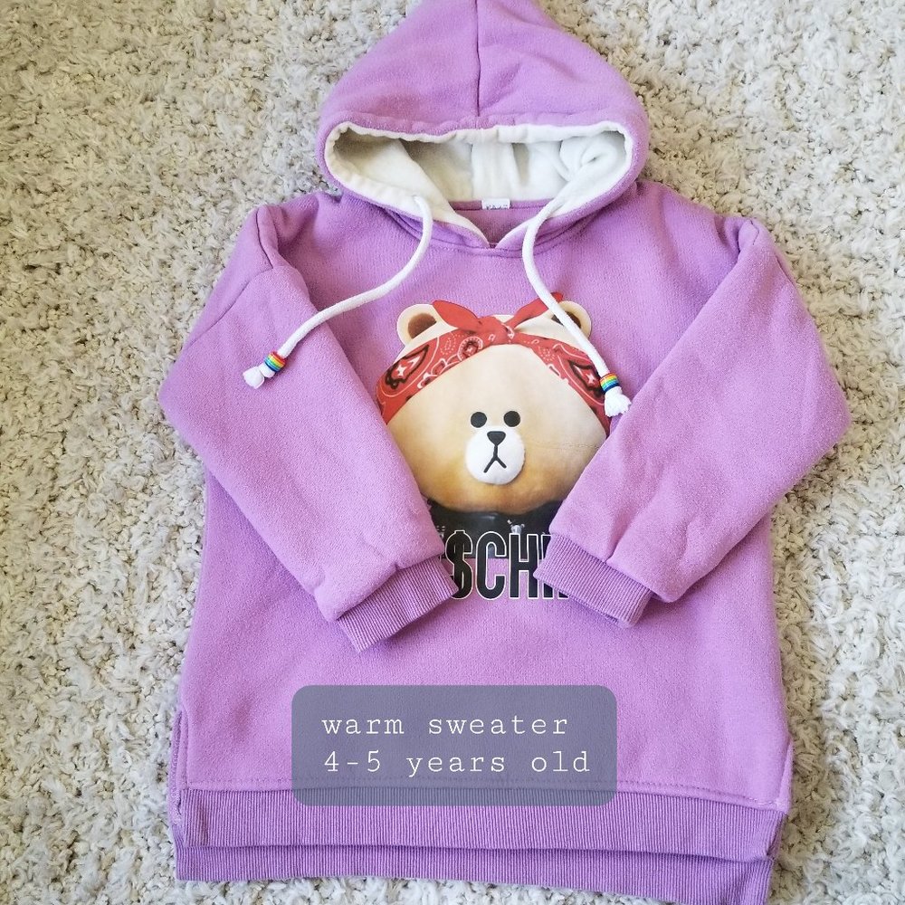 STYLISH GIRLS WARM SWEATER SIZE 4-5T